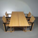 Extremely rare Finnish dining set by Simo Heikkilä / Pentik. 1980s
