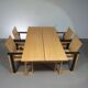 Extremely rare Finnish dining set by Simo Heikkilä / Pentik. 1980s