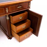 Large double-sided Empire-style desk, France, circa 1870. After renovation.