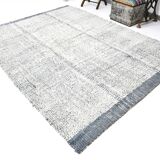 7x9 Blue White Modern Vintage Rug, 200x271Cm SK 34018 FREE SHIPPING