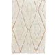 Tapis Beni Ouarain 155 × 240 cm – Tapis berbère écru en laine fait main