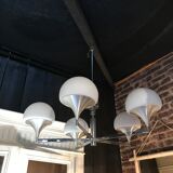 5-light chandelier from Sciolari 1960 chrome