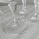 6 white wine glasses in chiseled crystal with floral motifs Matignon model.