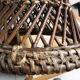 Rattan stool tamtam vintage