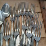 Antique cutlery set for 22 place settings