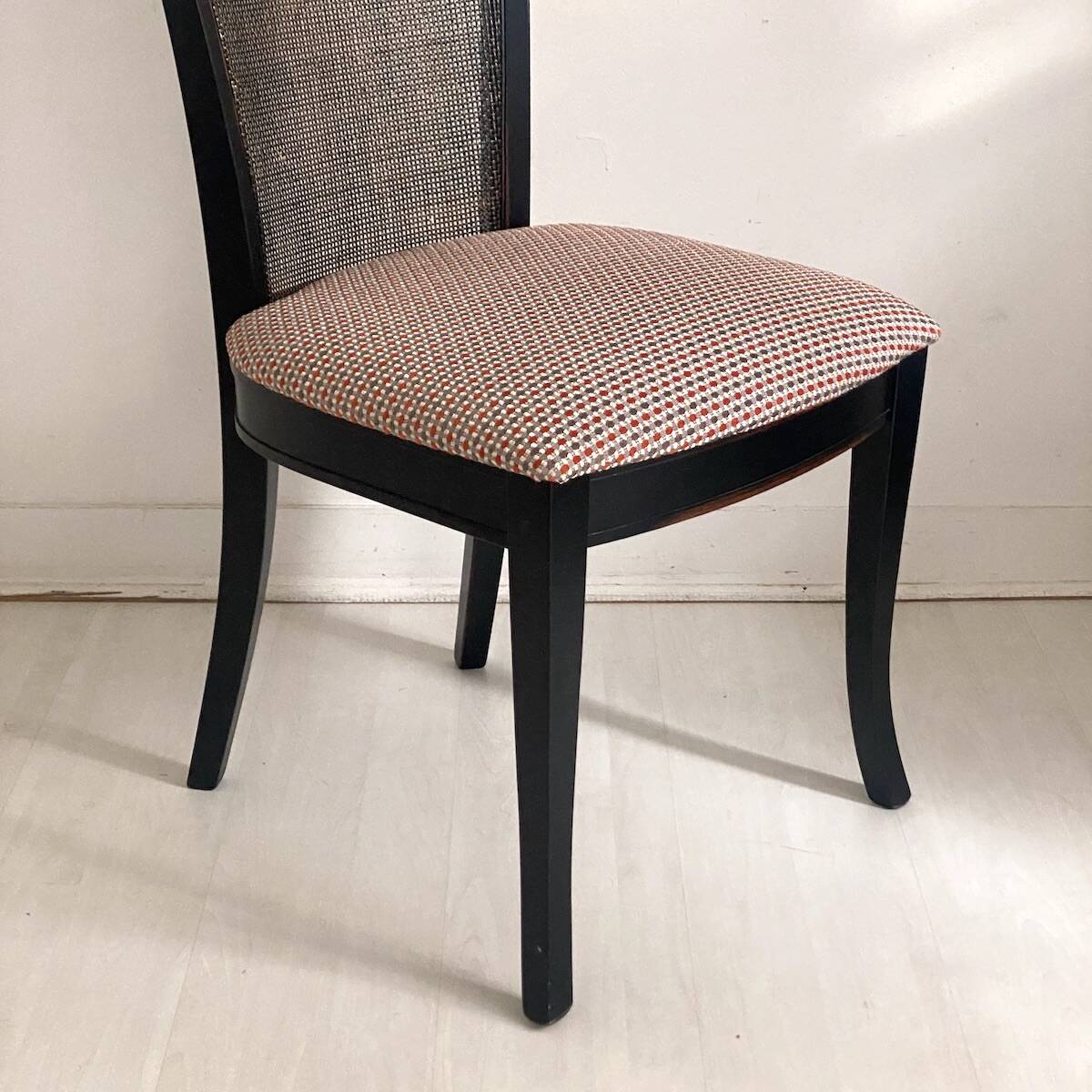 Chaise bois et cannage