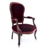 Fauteuil ancien, Europe du Nord, fin 19ème siècle.