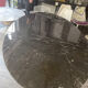 Saarinen & Knoll International: Tulip table, marble marquina and black rilsan