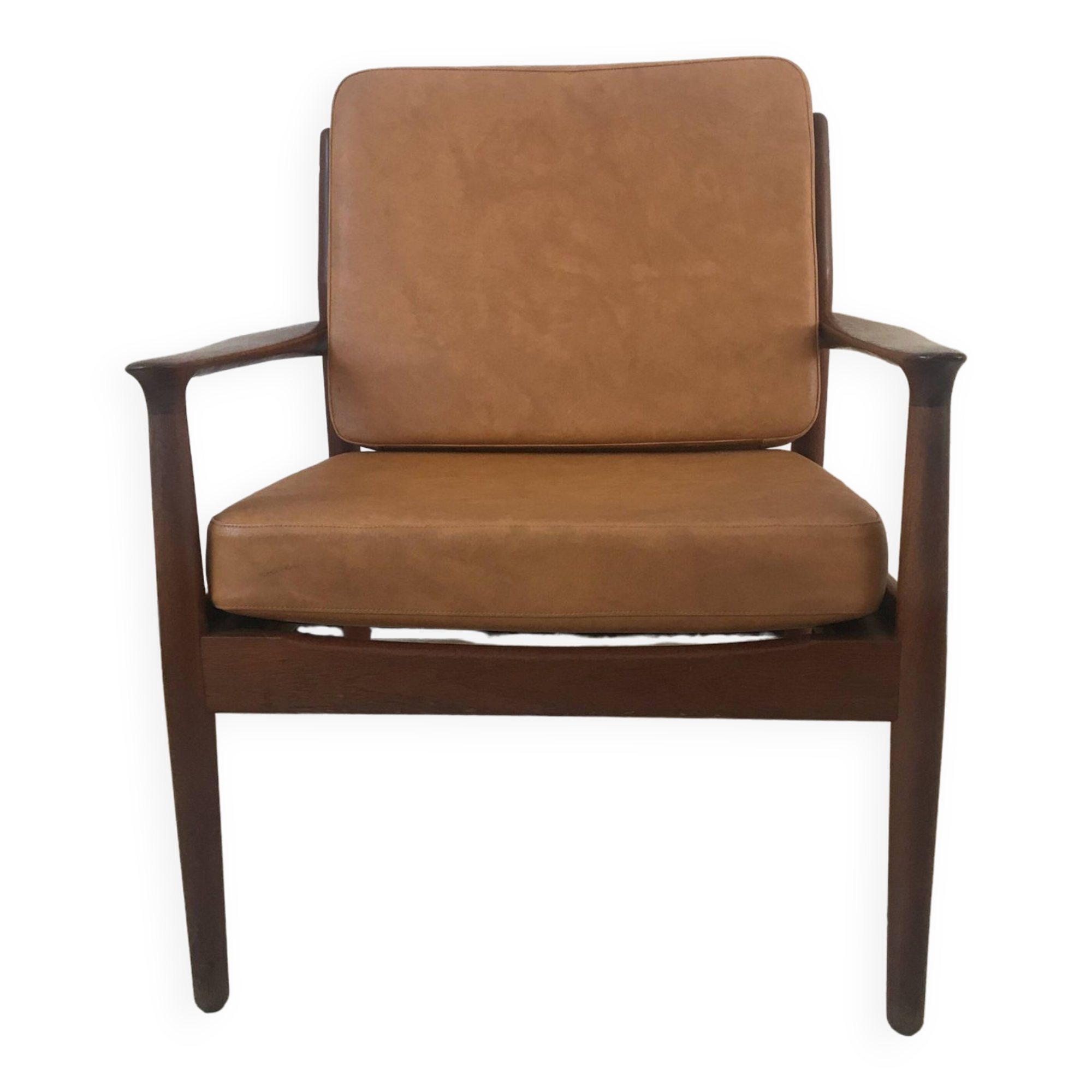 Scandinavian teak armchair by Svend Aage Eriksen for Glostrup vintage 60s