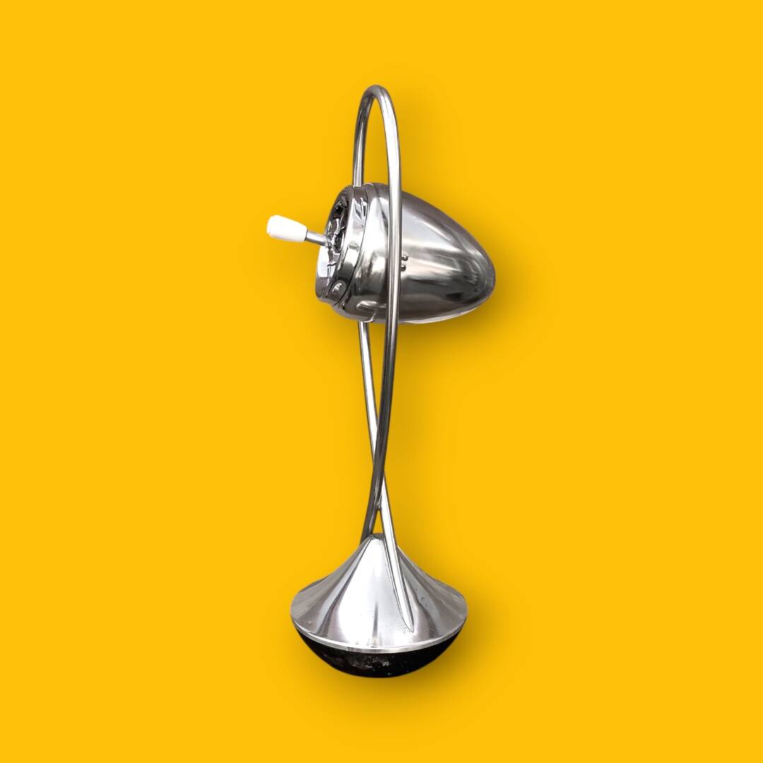 Antique Metawa chrome pedestal ashtray – tumbler style