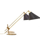 Paire de lampes de table en laiton « Valentiner » par Th. Valentiner, années 1950