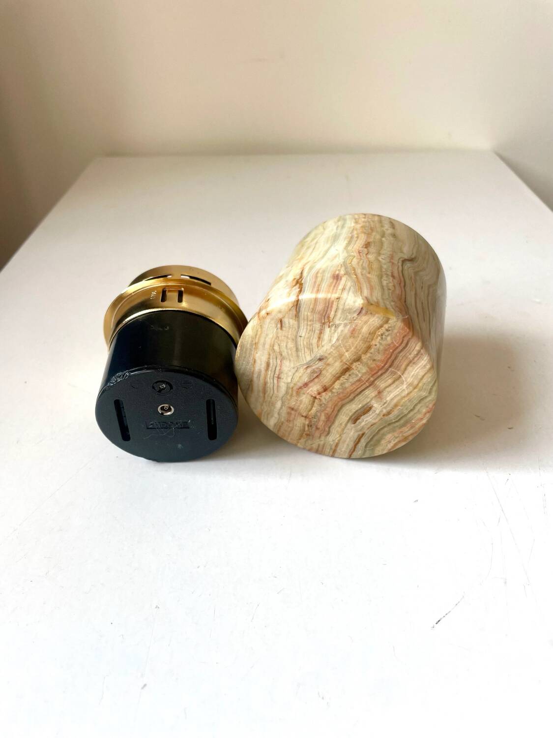 Vintage sarome  japan table lighter in  marble