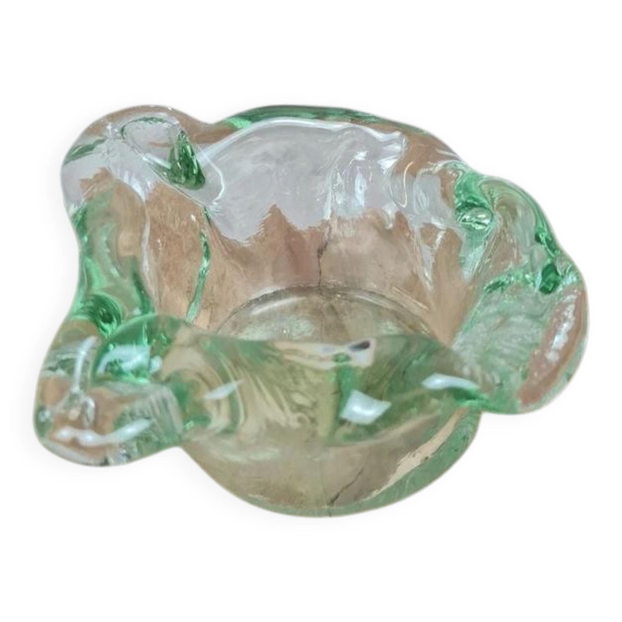Vintage glass ashtray or catchall.