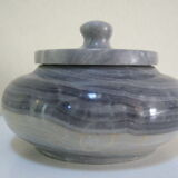 Veined grey marble box