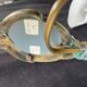 Art Deco wall light, opaline, white, marbled