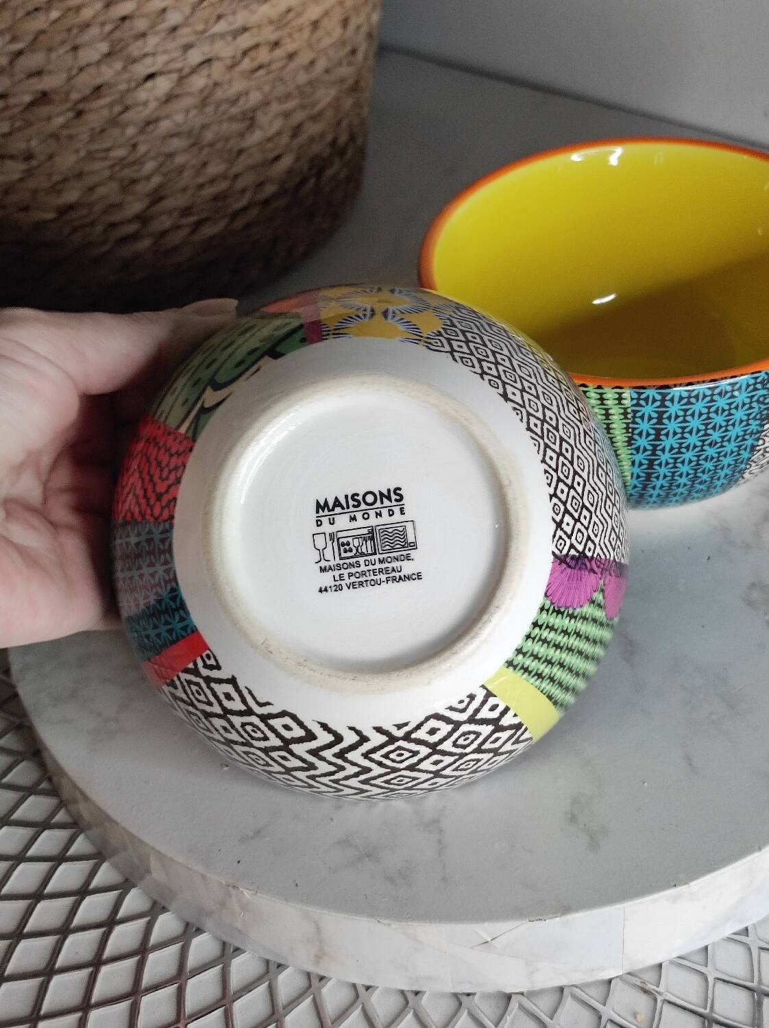 Bols bamako aux motifs ethniques