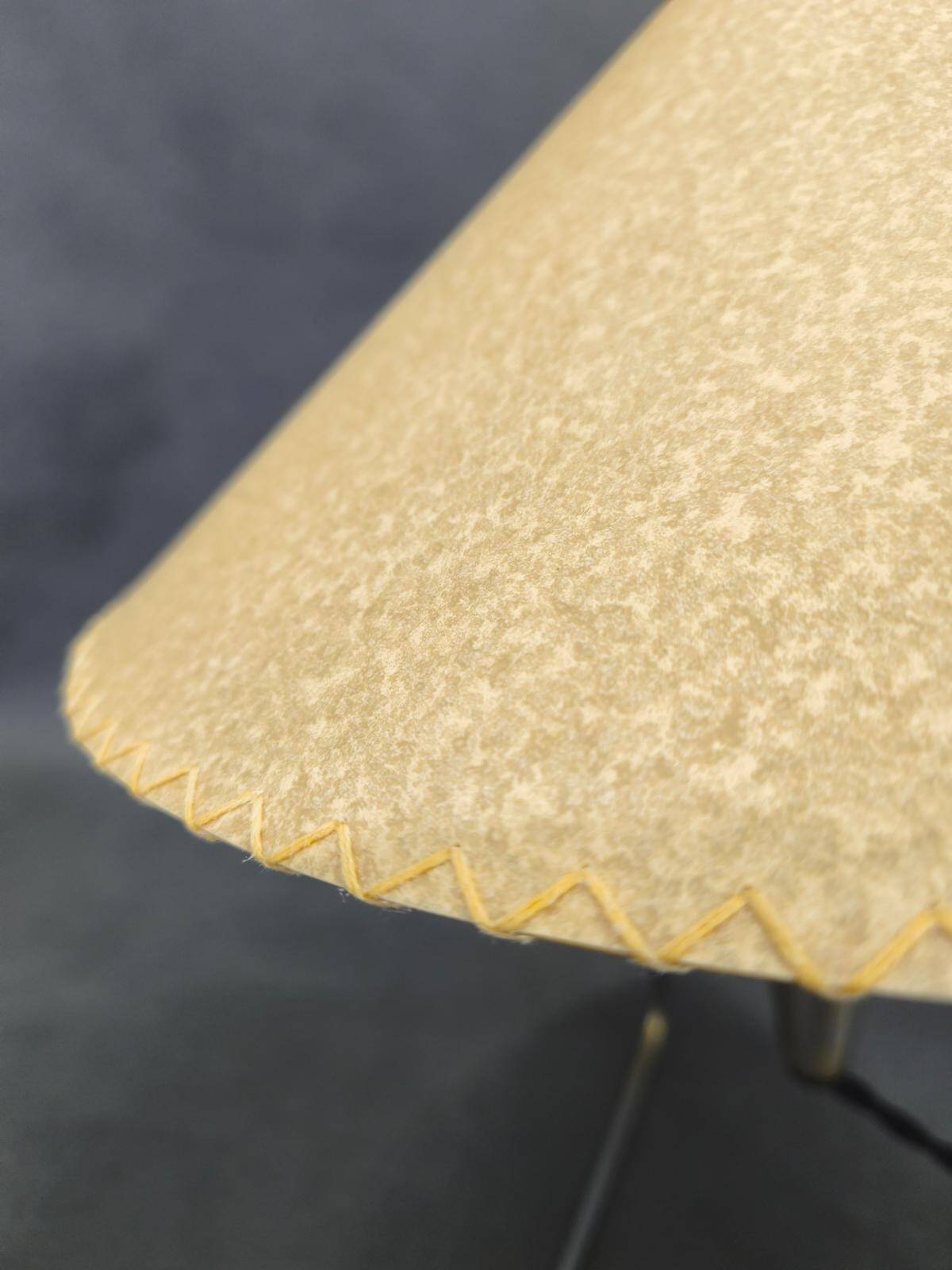 Helena Frantová Table Lamp, Chrome and Paper Shade, Czechoslovakia 1960s