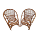 Two wicker child chairs