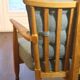 Fan bench by Guillerme and Chambron reupholstered