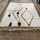 Tapis Berbère Blanc « Diamant d'Atlas » 3*2m