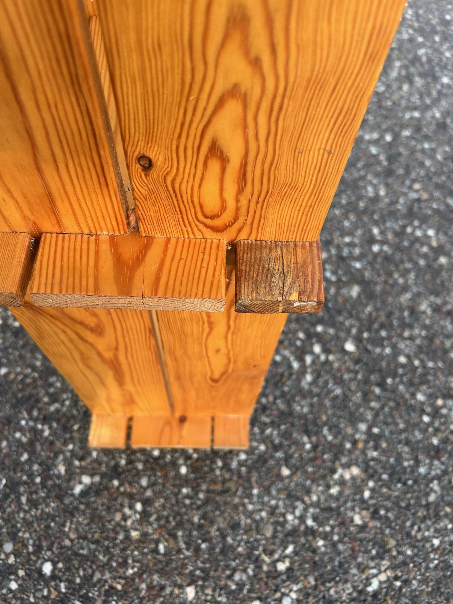 brutalist pine shelf 1970