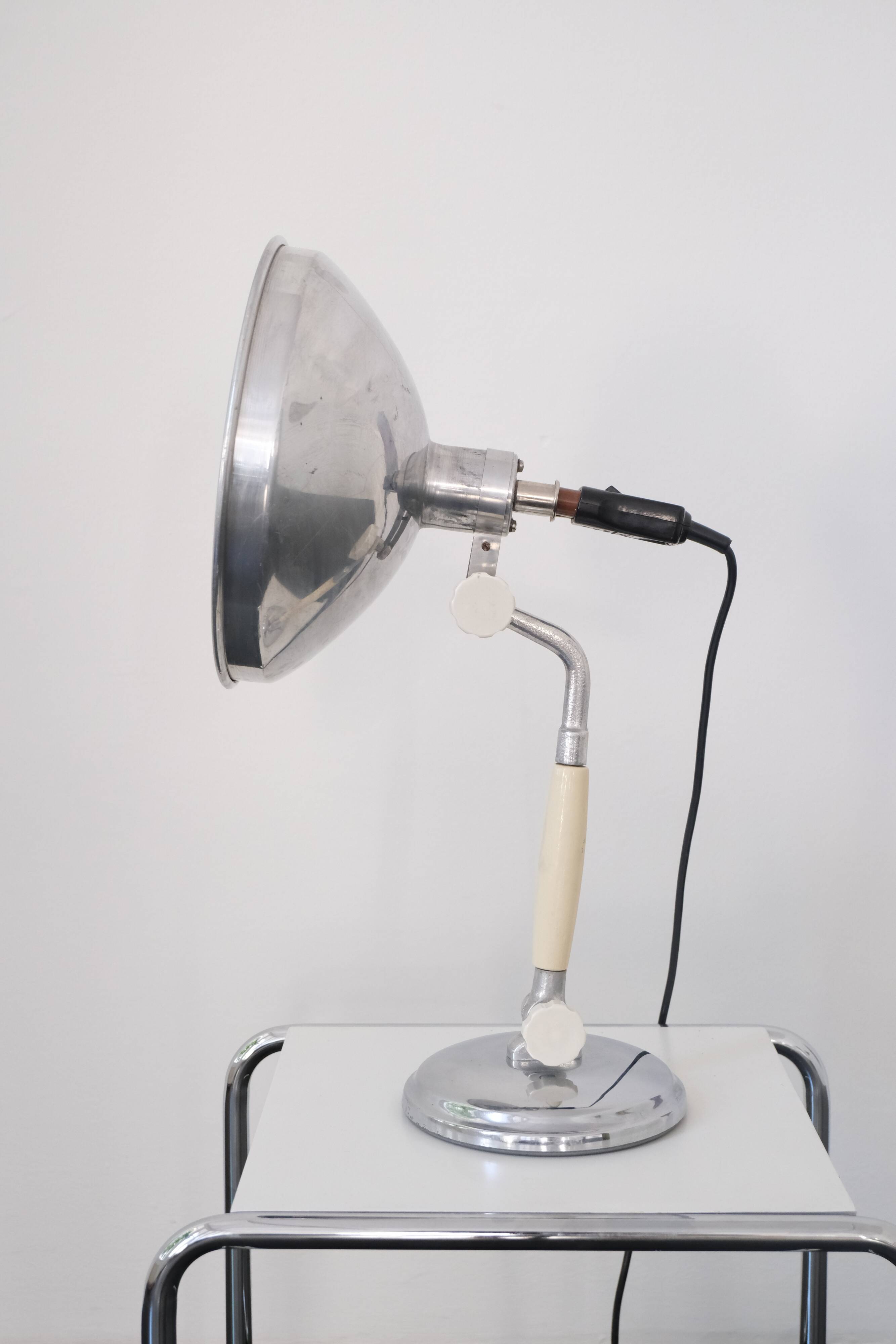 Industrial table lamp by Kurt Rosenthal