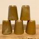 5 Digoin stoneware cups