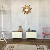 Pair of vintage bedside table bedside tables