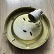 Vintage Glashütte Limburg Flower Glass Flush Light 1960s