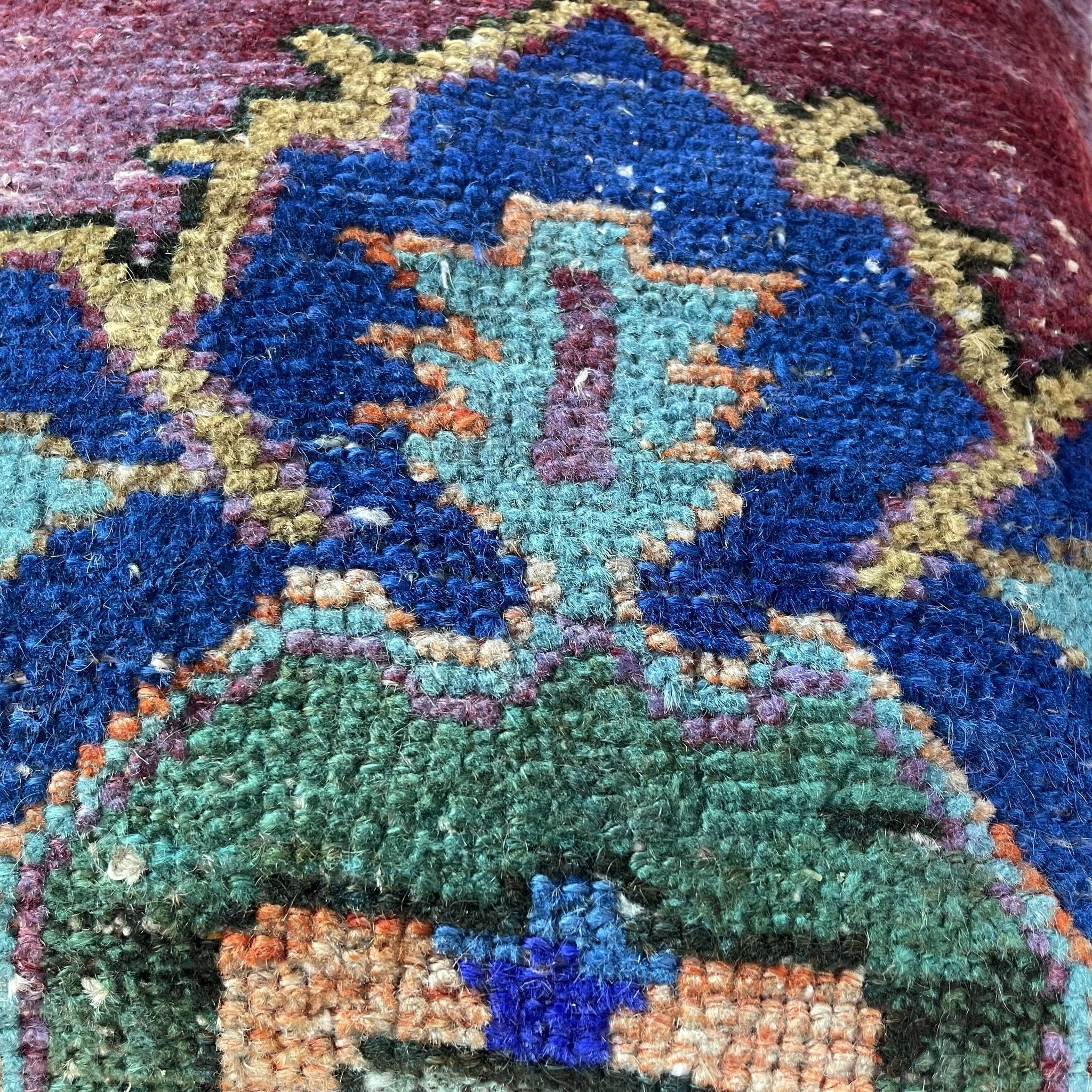 Housse de coussin de tapis turc vintage 45 x 45 cm