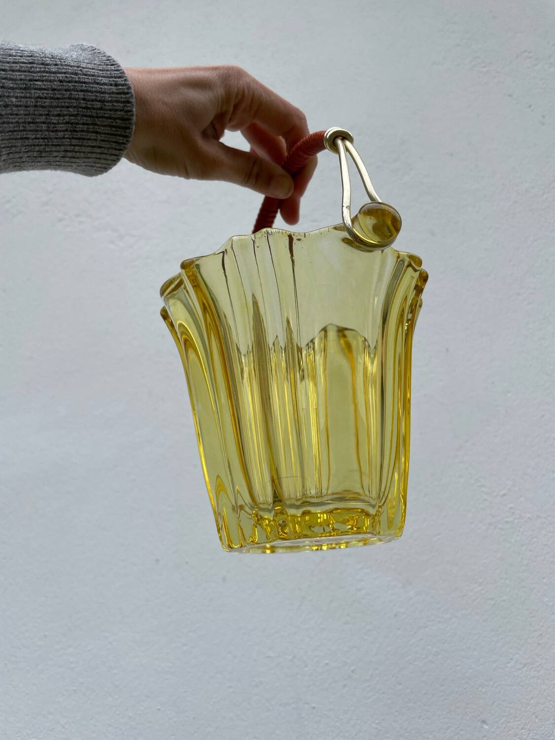 1970s glass ice bucket