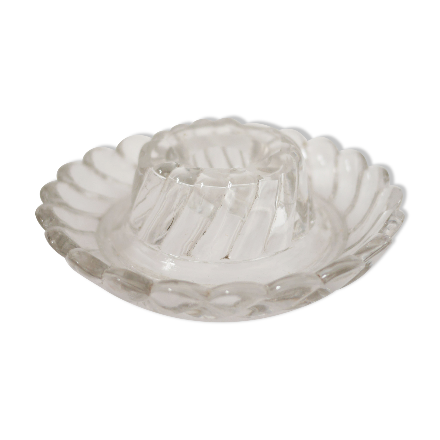 Glass candlestick