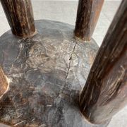 Lobi stool, made of solid wood, unique piece