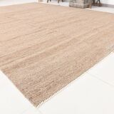 8x11 Bronze & Beige Ethnic Vintage Kilim Rug, 241x350Cm