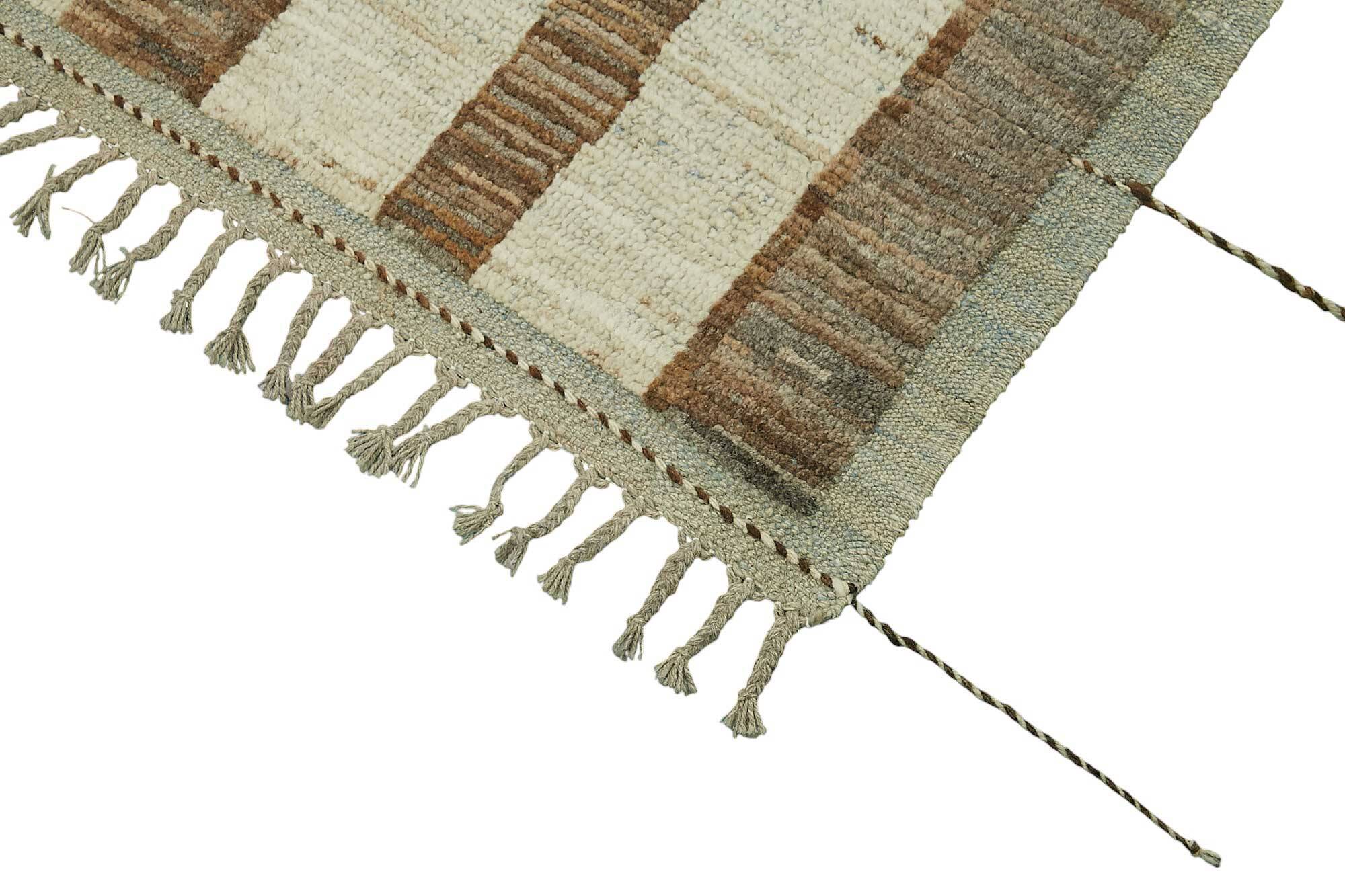 Handmade Tribal Decorative 287 cm x 369 cm Beige Wool Carpet