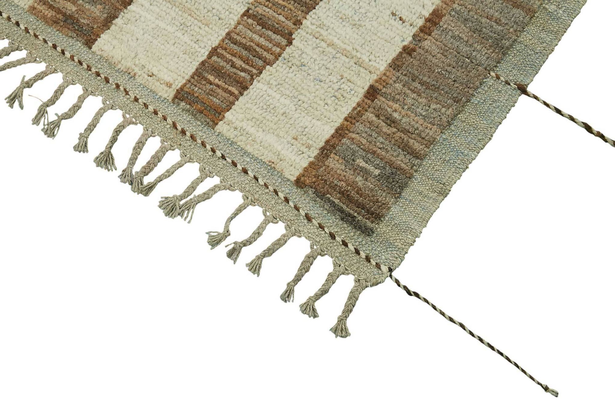 Handmade Tribal Decorative 287 cm x 369 cm Beige Wool Carpet