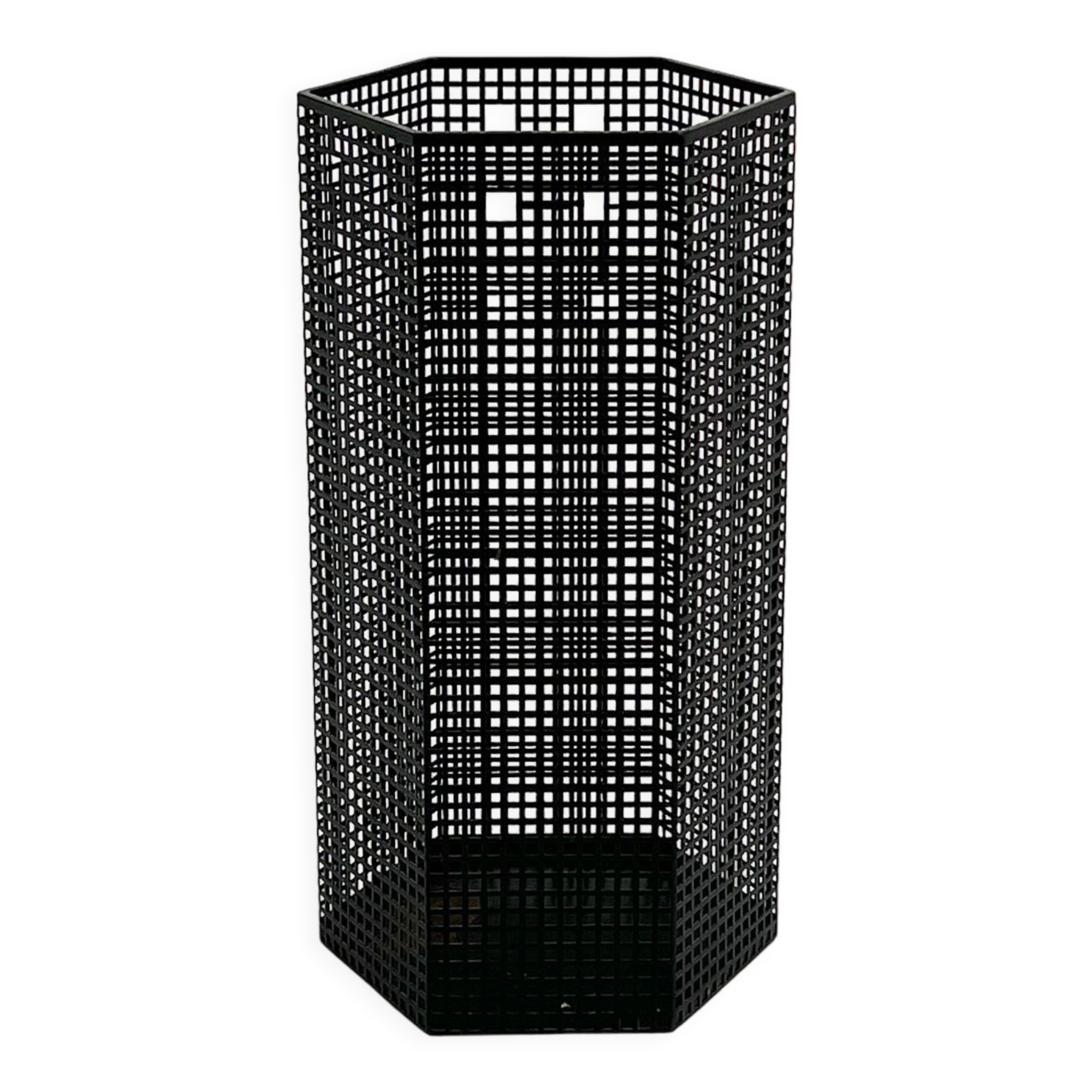 Wastepaper basket or umbrella holder by Josef Hoffmann for Bieffeplast, 1980