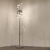 Vintage chrome 12 light floor lamp, 1970s