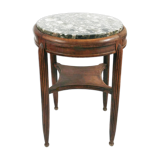 Art Deco Pedestal Table in Walnut, 1930 era