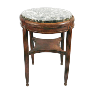 Guéridon art deco en noyer époque 1930