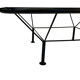 80s metal coffee table and minimalist design glass