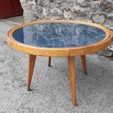 Coffee table vintage compass feet