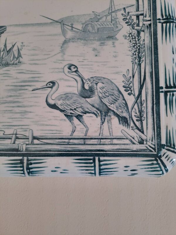 Dessous de plat Creil et Montereau décor japonisant