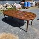 Extendable table in Louis XV style in oak (2 extensions)
