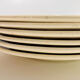 5 earthenware plates burgundy décor, kitchen