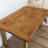 Vintage solid oak farmhouse table