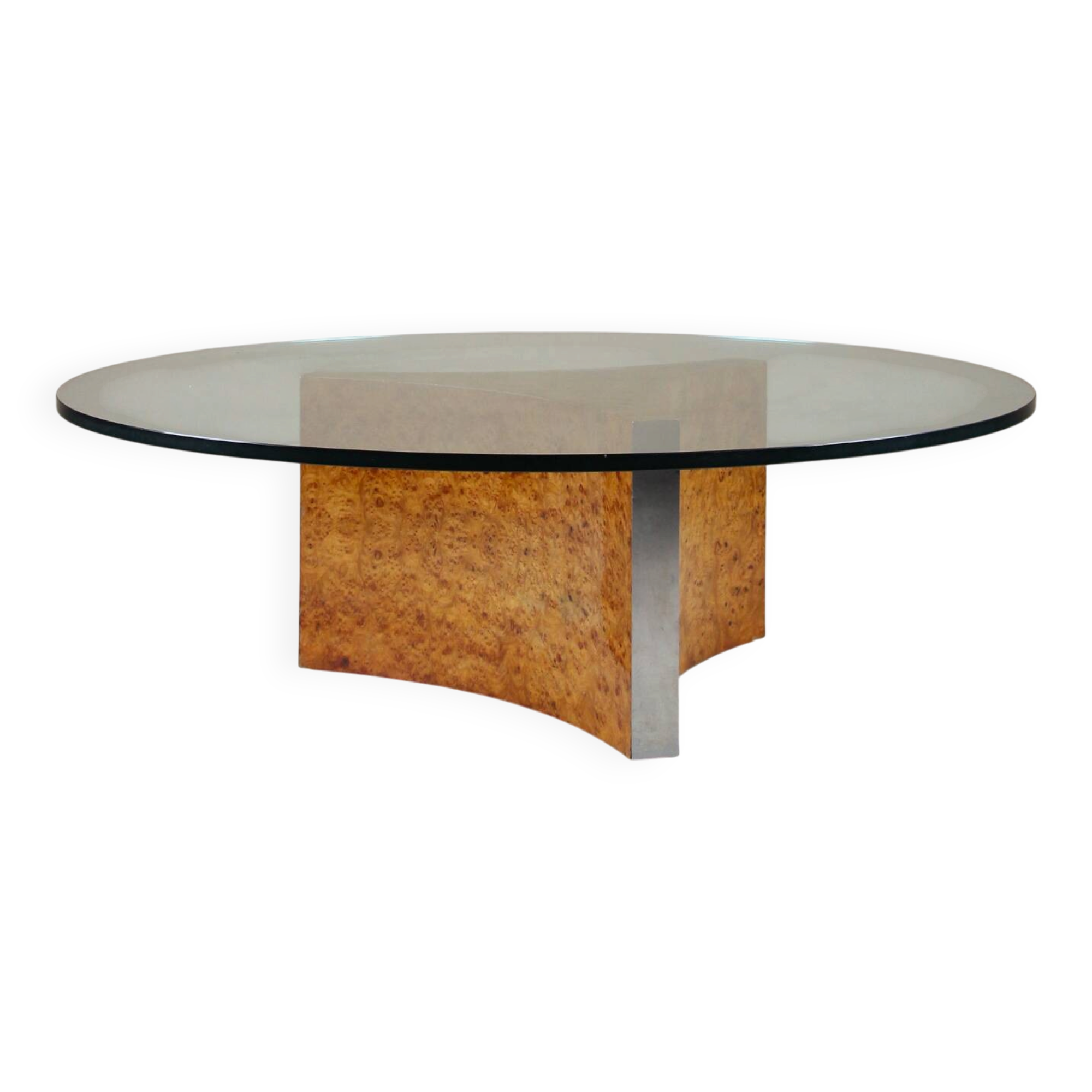 Coffee table in elm burl