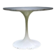 Table design pied tulipe dessus marbre