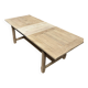 Table de ferme en chêne massif avec rallonge