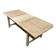Table de ferme en chêne massif avec rallonge